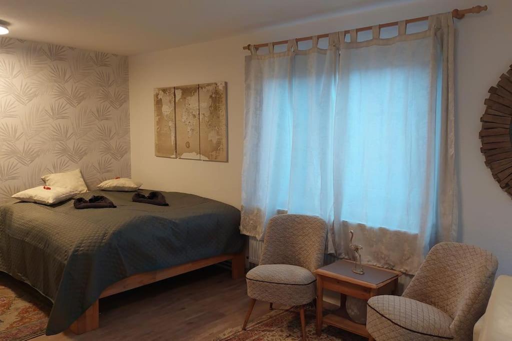 Guenstige, Schoene Ferienwohnung Im Wanderparadies ヴェルニゲローデ エクステリア 写真